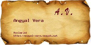 Angyal Vera névjegykártya